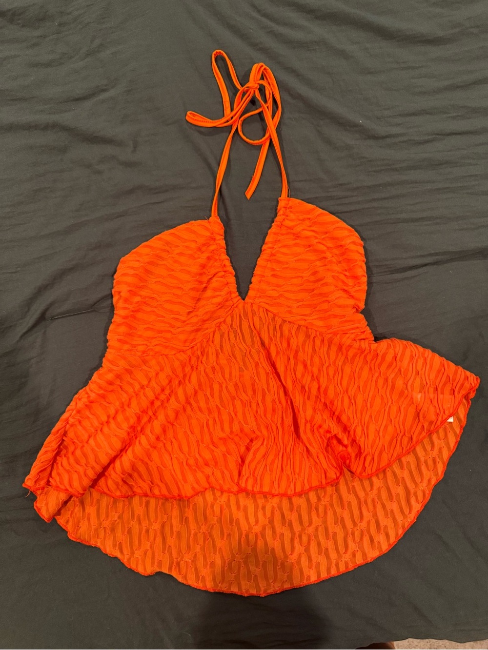 Women’s Halter Top in Bright Orange